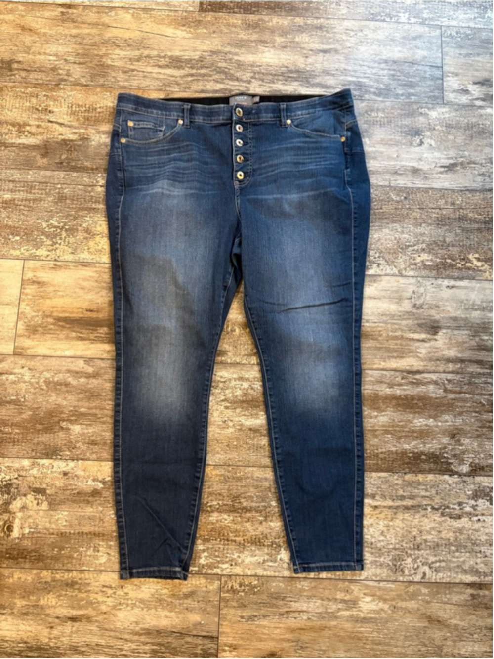 Torrid Bombshell Skinny Jeans 22R Premium Stretch Exposed Button Fly High Rise - Picture 2 of 8